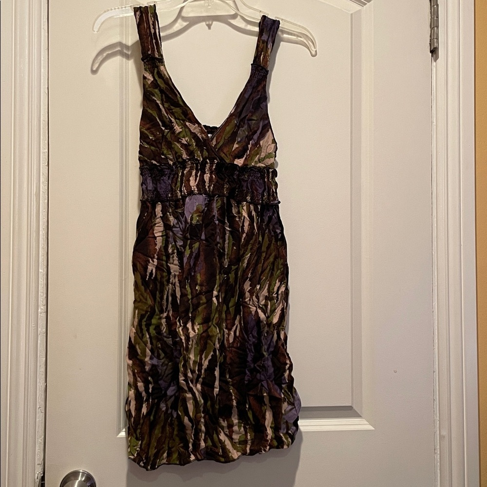 Short Flowy Patterned Dress